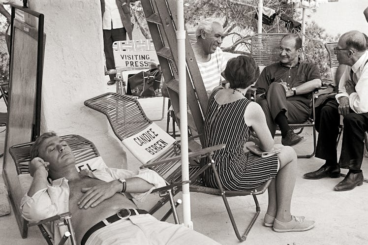 Michael Caine and Anthony Quinn