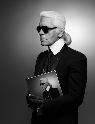 Karl Lagerfeld at Pitti Uomo