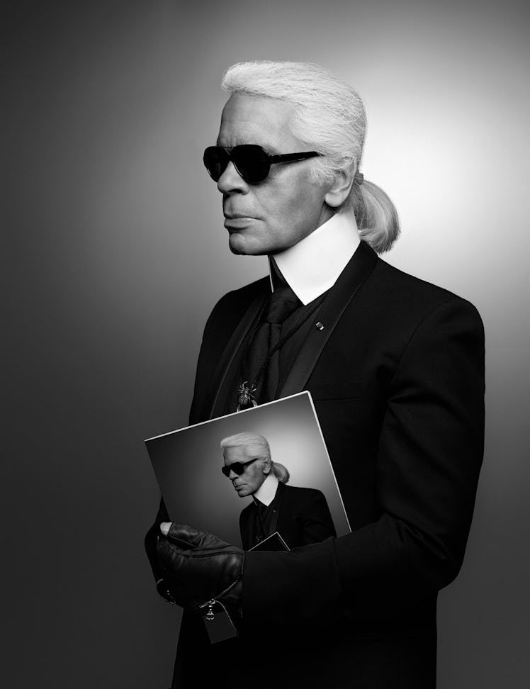 Karl Lagerfeld at Pitti Uomo