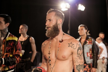 Backstage at Fausto Puglisi, Pitti Uomo