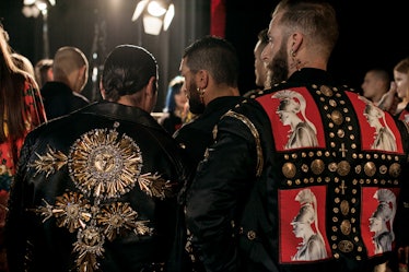 Backstage at Fausto Puglisi, Pitti Uomo