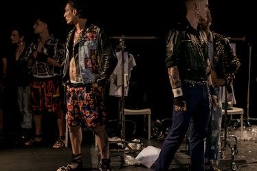 Backstage at Fausto Puglisi, Pitti Uomo