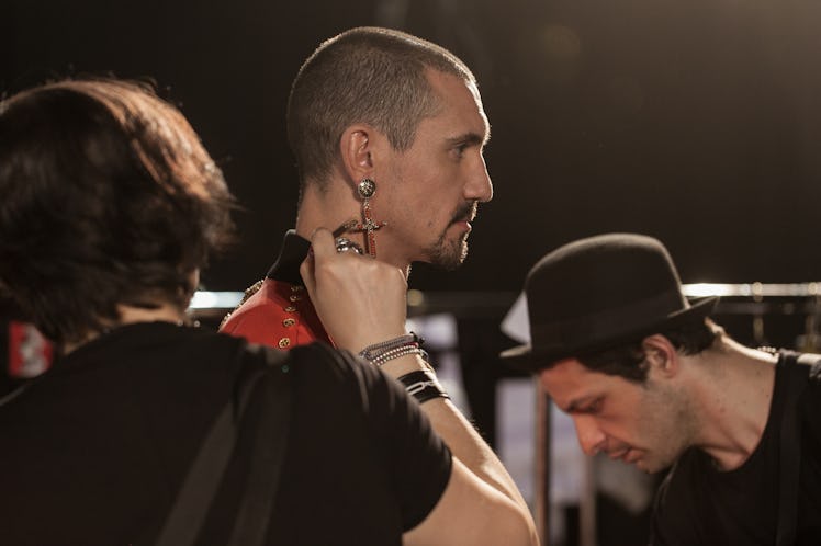 Backstage at Fausto Puglisi, Pitti Uomo