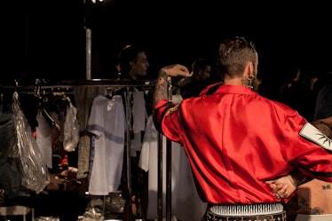 Backstage at Fausto Puglisi, Pitti Uomo