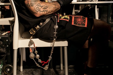 Backstage at Fausto Puglisi, Pitti Uomo