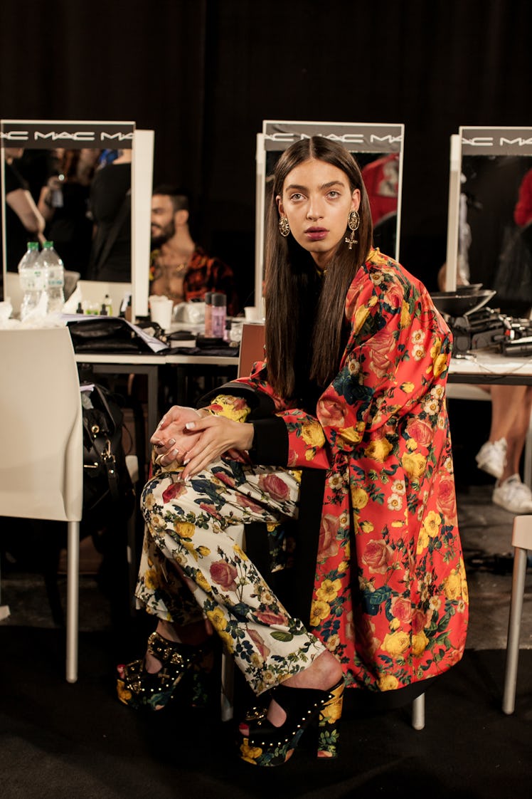 Backstage at Fausto Puglisi, Pitti Uomo