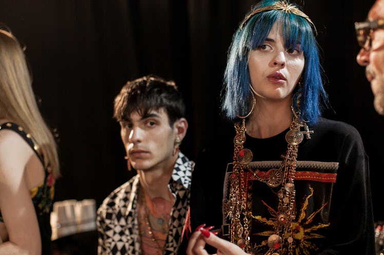 Backstage at Fausto Puglisi, Pitti Uomo