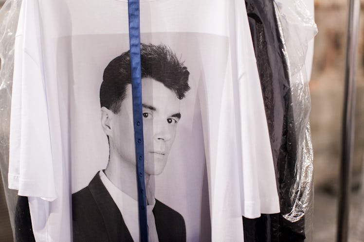 Backstage at Raf Simons, Pitti Uomo