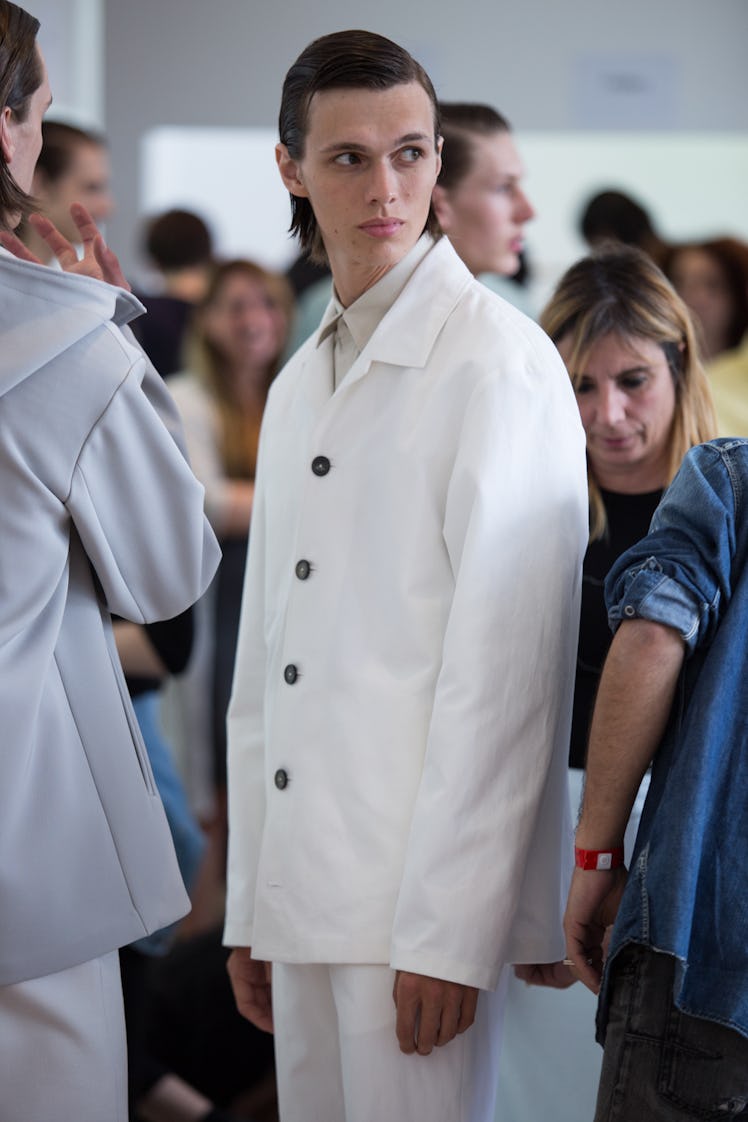 Jil Sander Menswear Backstage Spring 2017