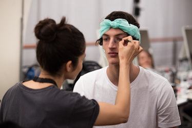 Salvatore Ferragamo Menswear Backstage Spring 2017