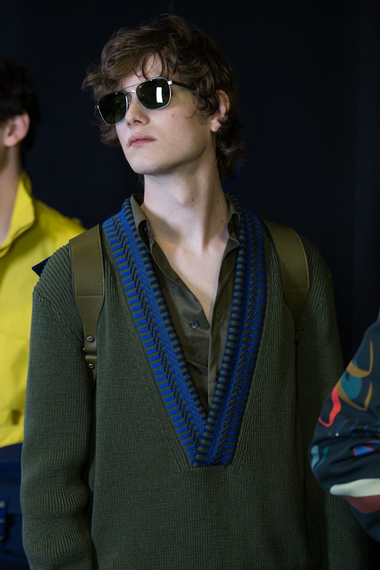 Salvatore Ferragamo Menswear Backstage Spring 2017