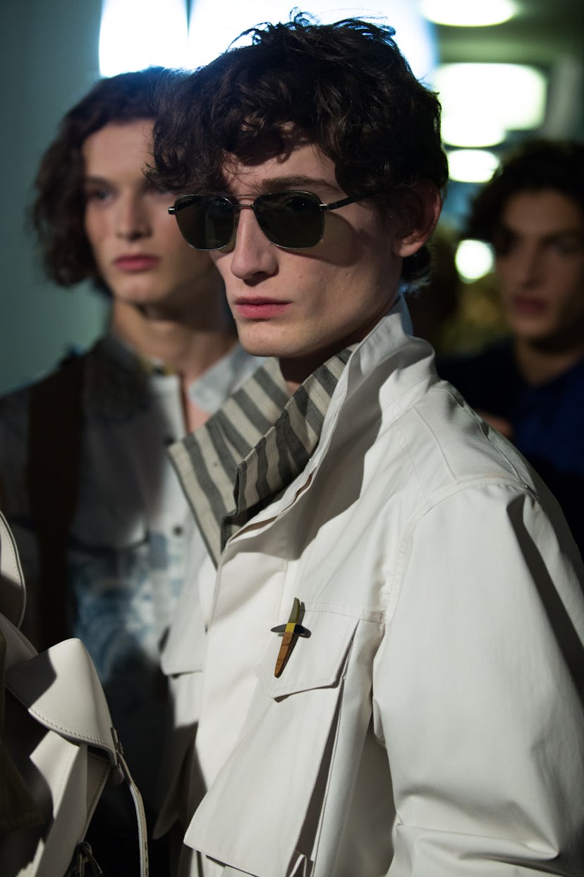 Salvatore Ferragamo Menswear Backstage Spring 2017