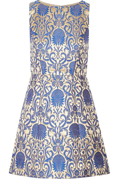 green emerald velvet dress Alice + Olivia Harmony Dress in Mineral Blue main image 1
