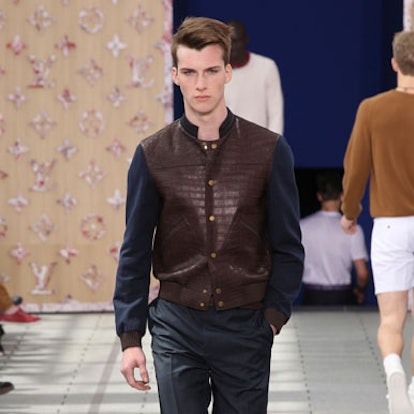 Louis Vuitton Men's Leather Varsity Jacket