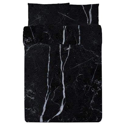Safe House USA black marble duvet
