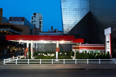 The former Getty gas station