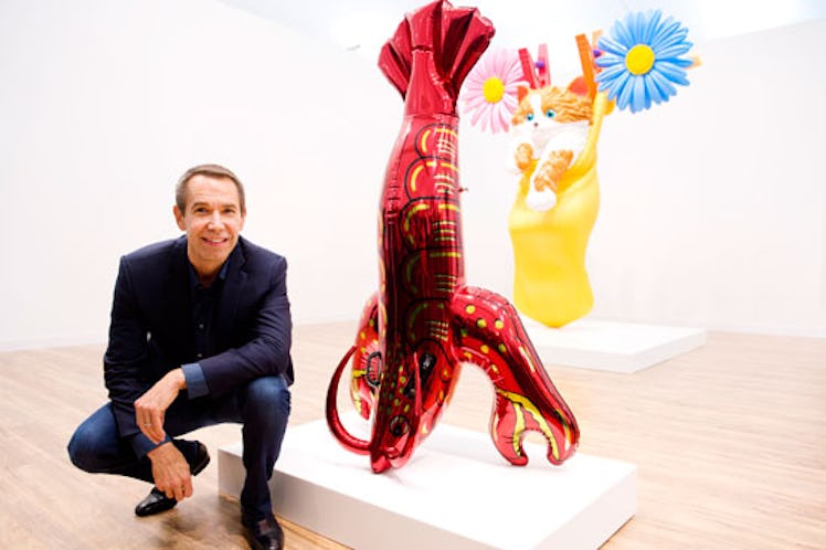 Jeff Koons and lobster