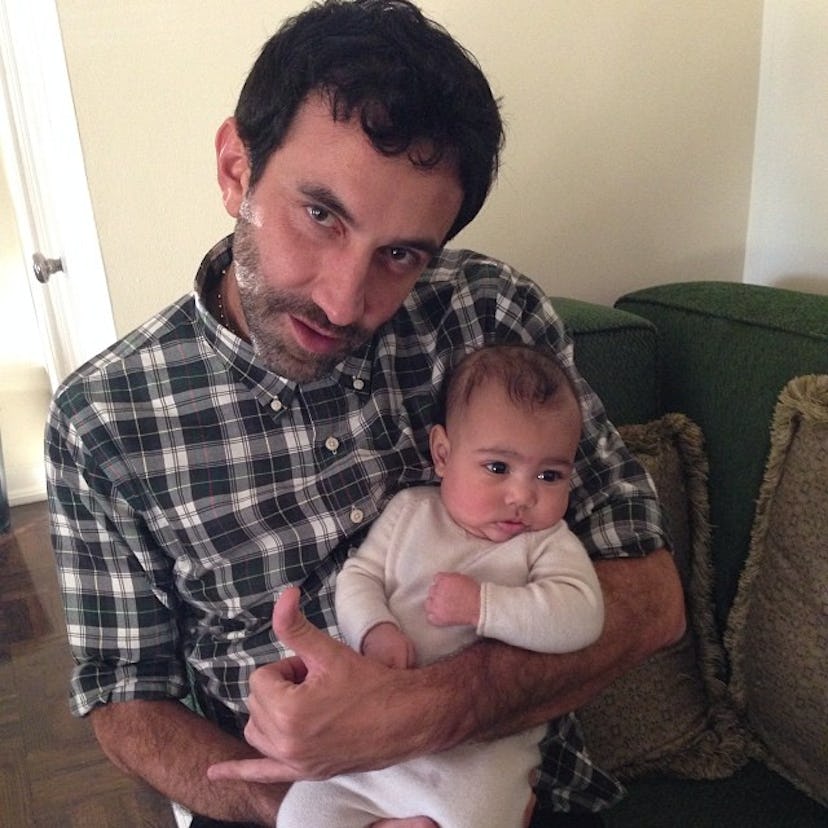 Riccardo Tisci and North West.