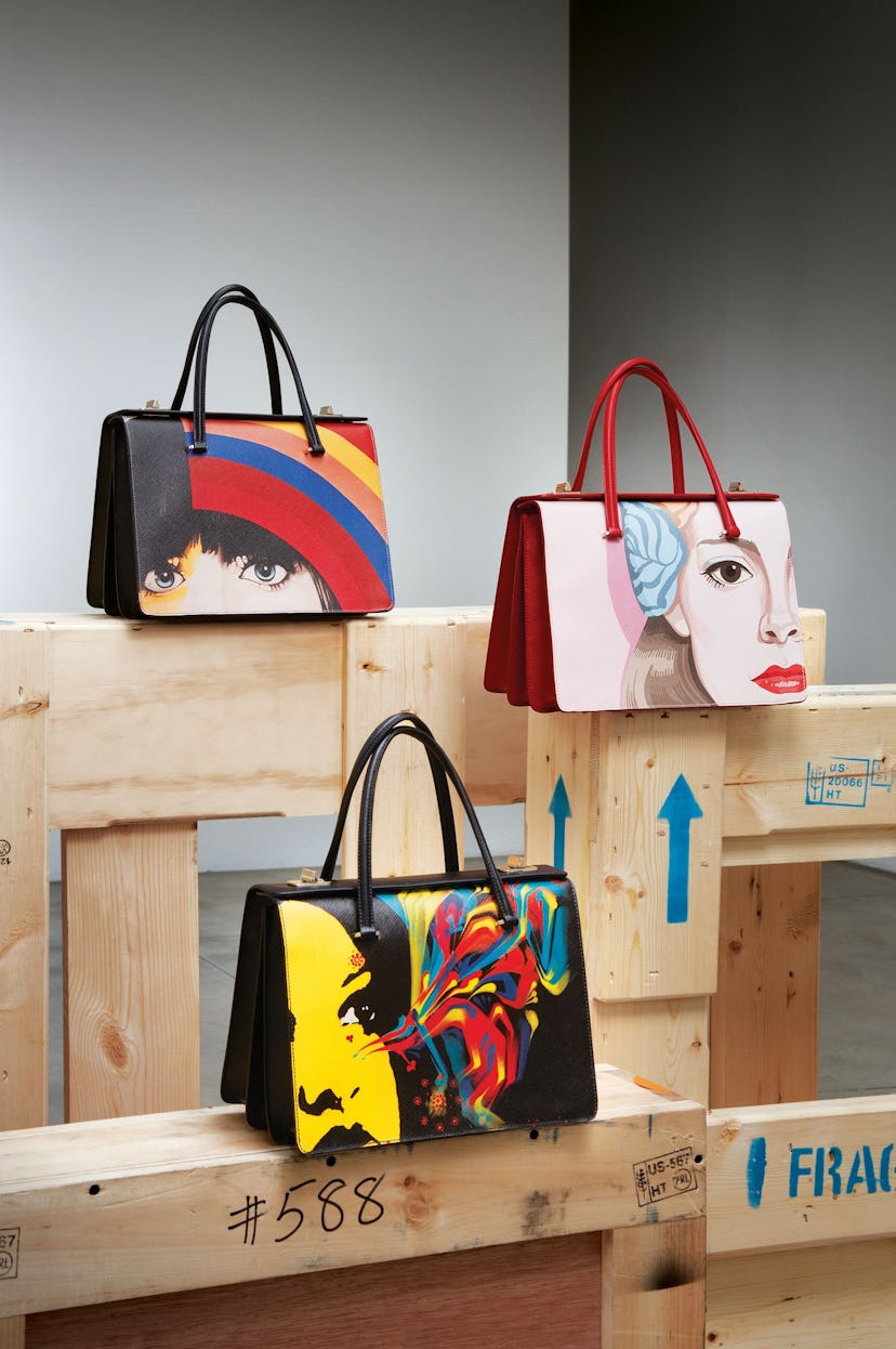 Prada bags.