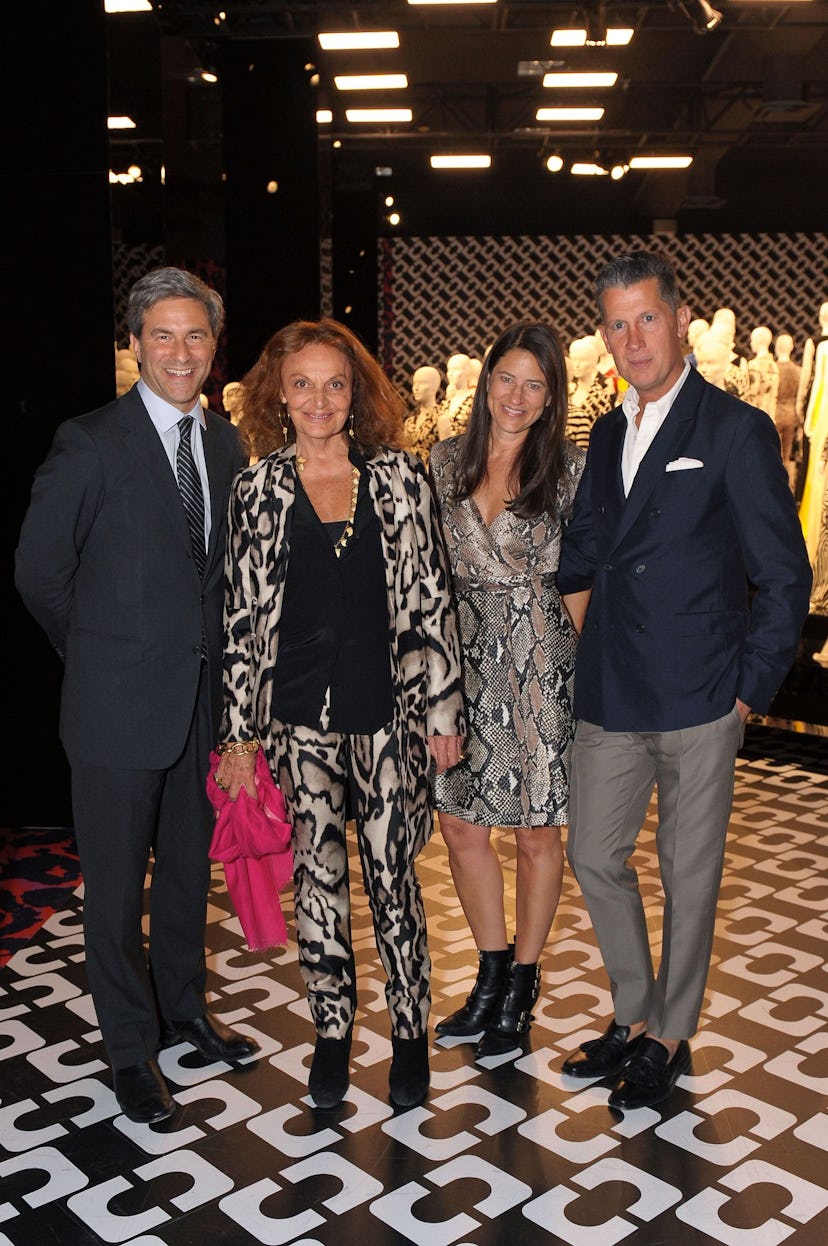 Michael Govan, Diane von Furstenberg, Katherine Ross, and Stefano Tonchi. Photo by Christina Edwards...