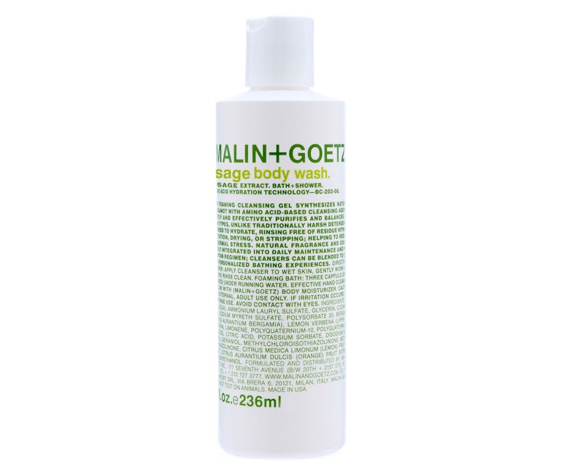 Malin + Goetz Sage Body Wash, $18, [malinandgoetz.com](http://www.malinandgoetz.com/body/sage-body-w...