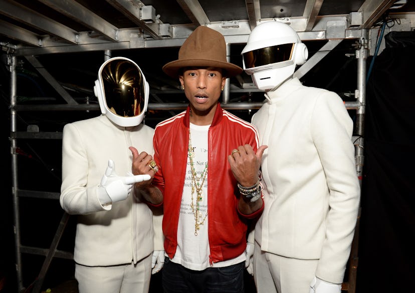 Pharrell and Daft Punk at the Grammys. Photo by WireImage