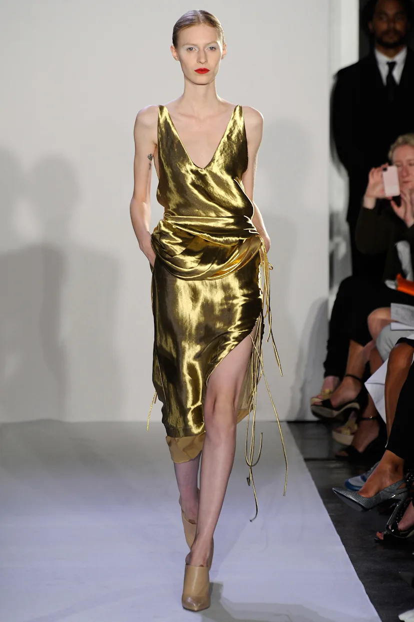 altuzarra gold dress Altuzarra Drina Stretch-velvet Midi Dress - Women - Green Dresses