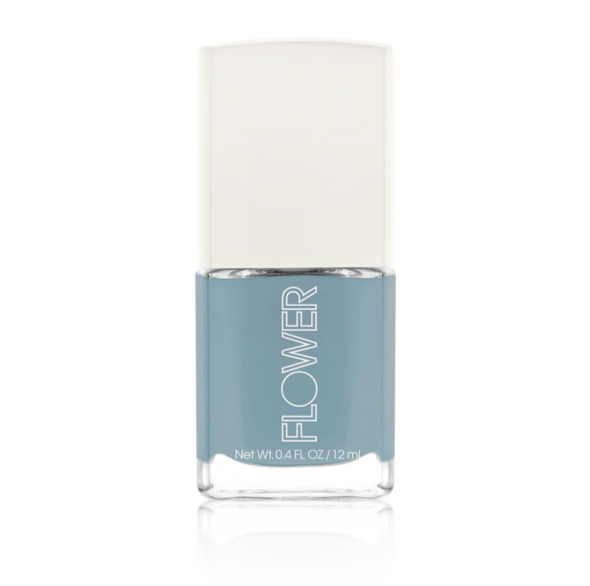 Flower Nail'd It Blue Nail Polish