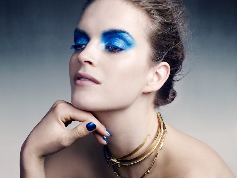 Blue Dior Makeup