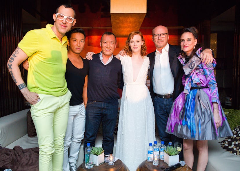 Karim Rashid, Prabal Gurung, Joe Zee, Karen Elson, Paul Haggis, and Stacy Engman