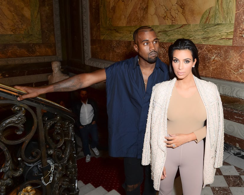 Kanye West and Kim Kardashian West