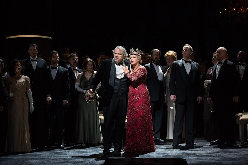 Anna Netrebko as Lady Macbeth and Željko Lučić in the title role of Verdi's Macbeth