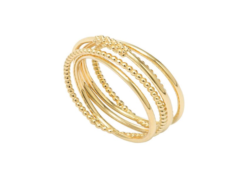 Lagos Covet gold band ring