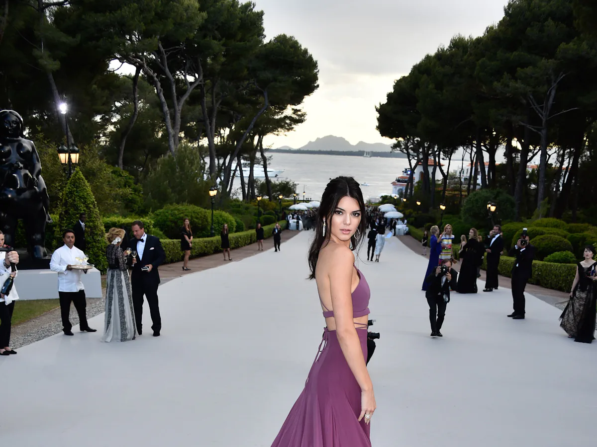 kendall jenner calvin klein purple dress amfAR Gala 2015: Kendall Jenner's amazing purple dress from loads of different angles