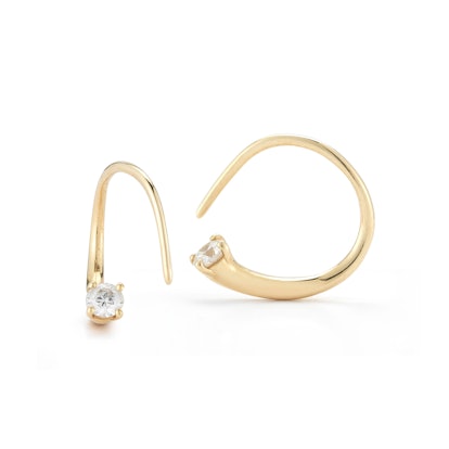 Jade Trau 14k yellow and diamond earrings