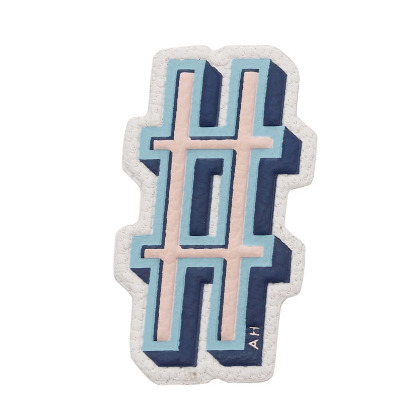 Anya Hindmarch Hash Tag sticker