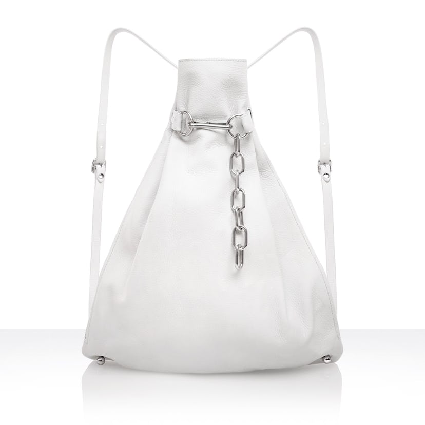 Fancy Exclusive Alexander Wang Attica Chain Gym Sack in Milk