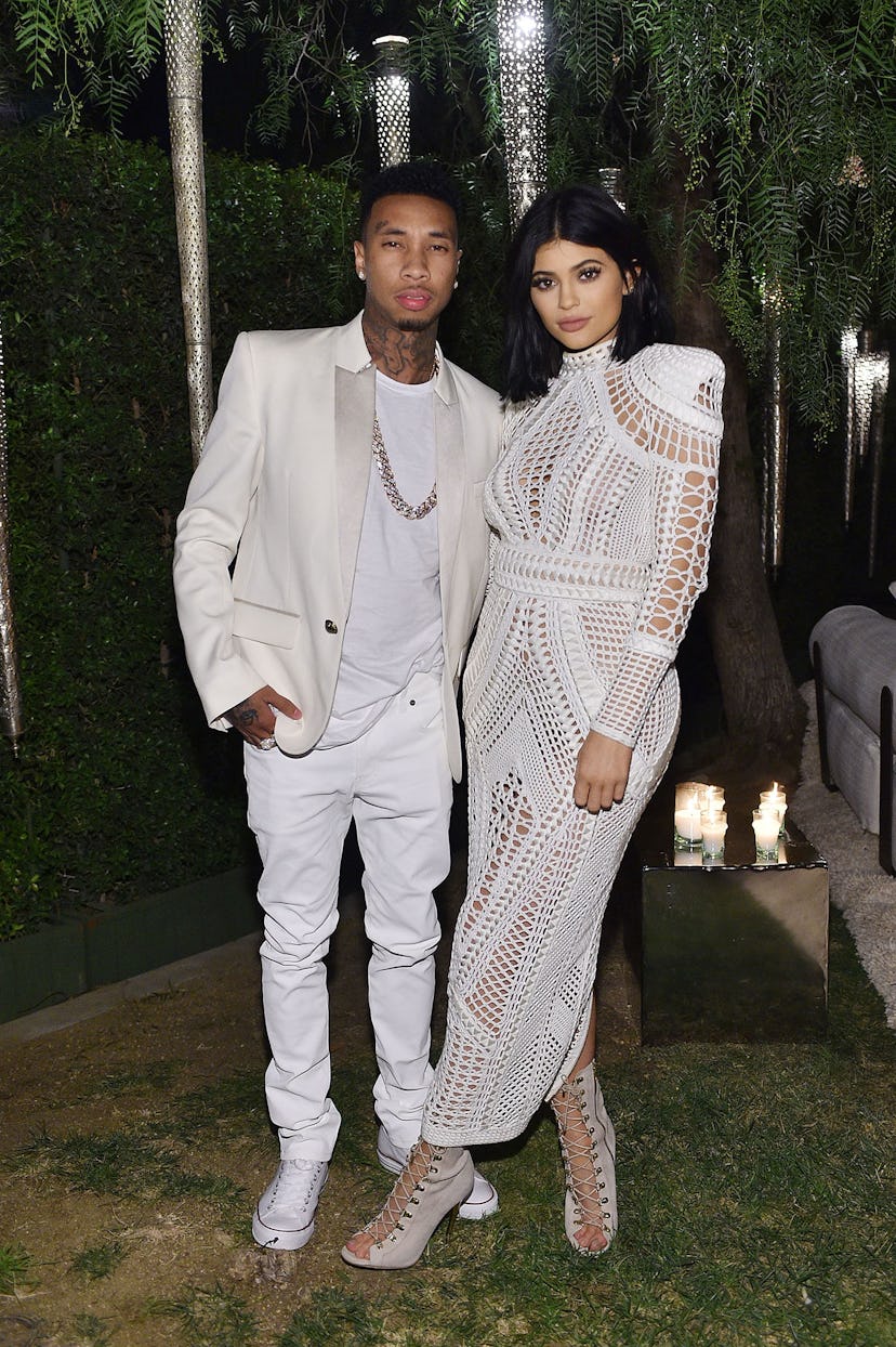 Tyga and Kylie Jenner in Balmain