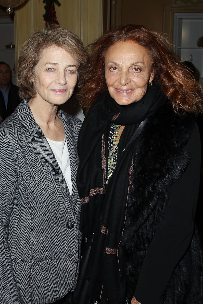Charlotte Rampling and Diane von Furstenberg