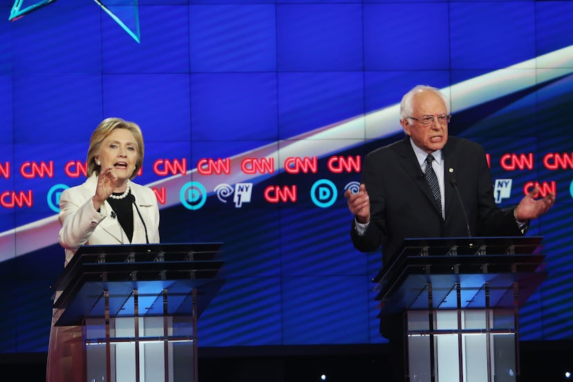 Hillary Clinton And Bernie Sanders Spar At Democratic Debate In Brooklyn