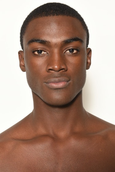Up-and-coming male model, Davidson Obennebo, posing for a photo.