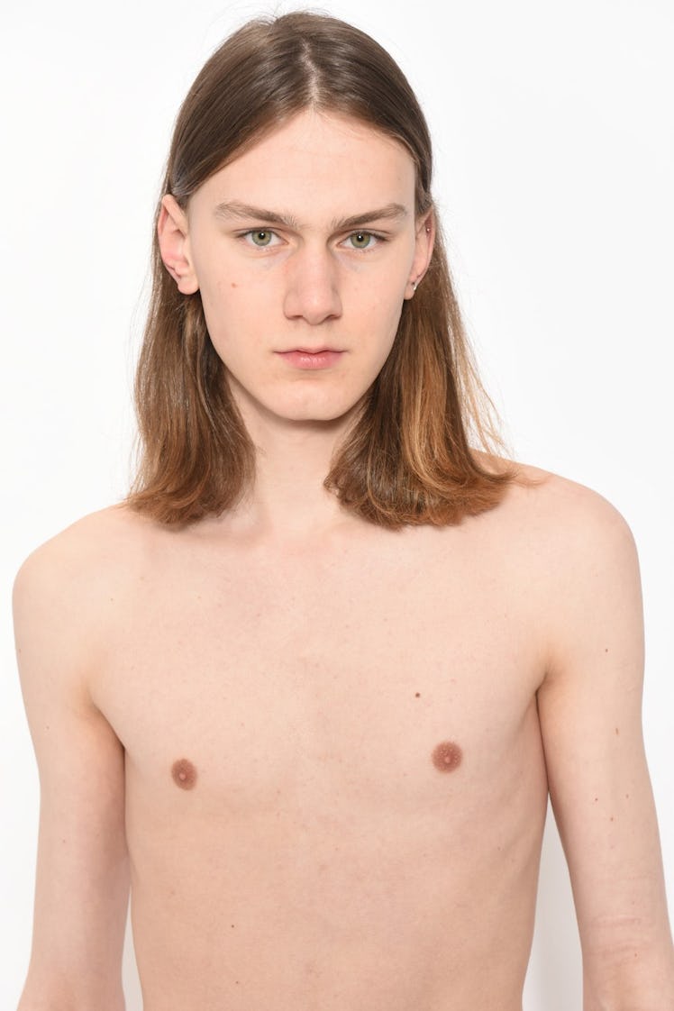 Up-and-coming male model, Stijn Grul, posing for a photo.