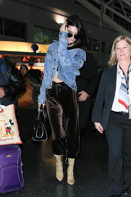 Kylie Jenner: Denim Jacket, Black Boots