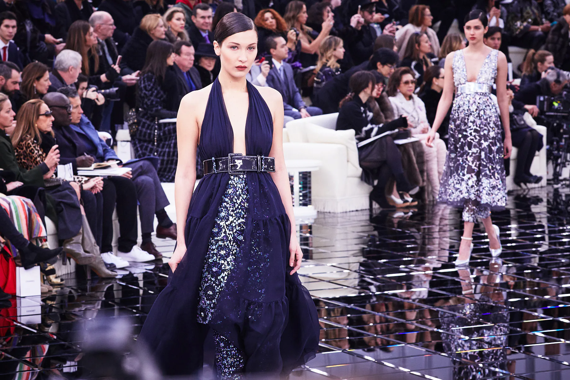 sachin and babi light blue dress The Chanel Fall 2017 Haute Couture Collection is a Love Letter to Paris main image 0