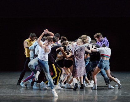4_Robert Fairchild and New York City Ballet in Justin Peck's The Times Are Racing. Photo credit Paul...