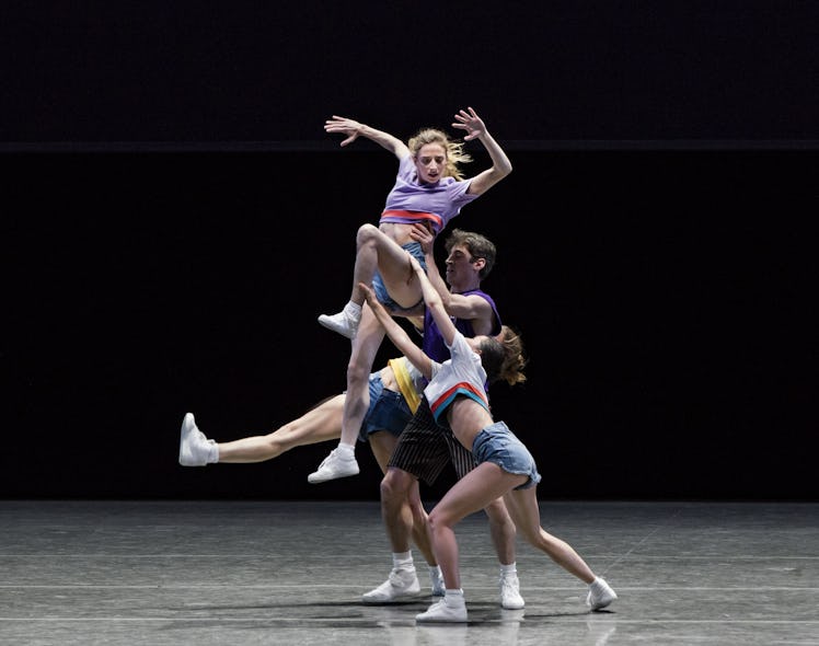 6_Gretchen Smith and New York City Ballet in Justin Peck's The Times Are Racing. Photo credit Paul K...