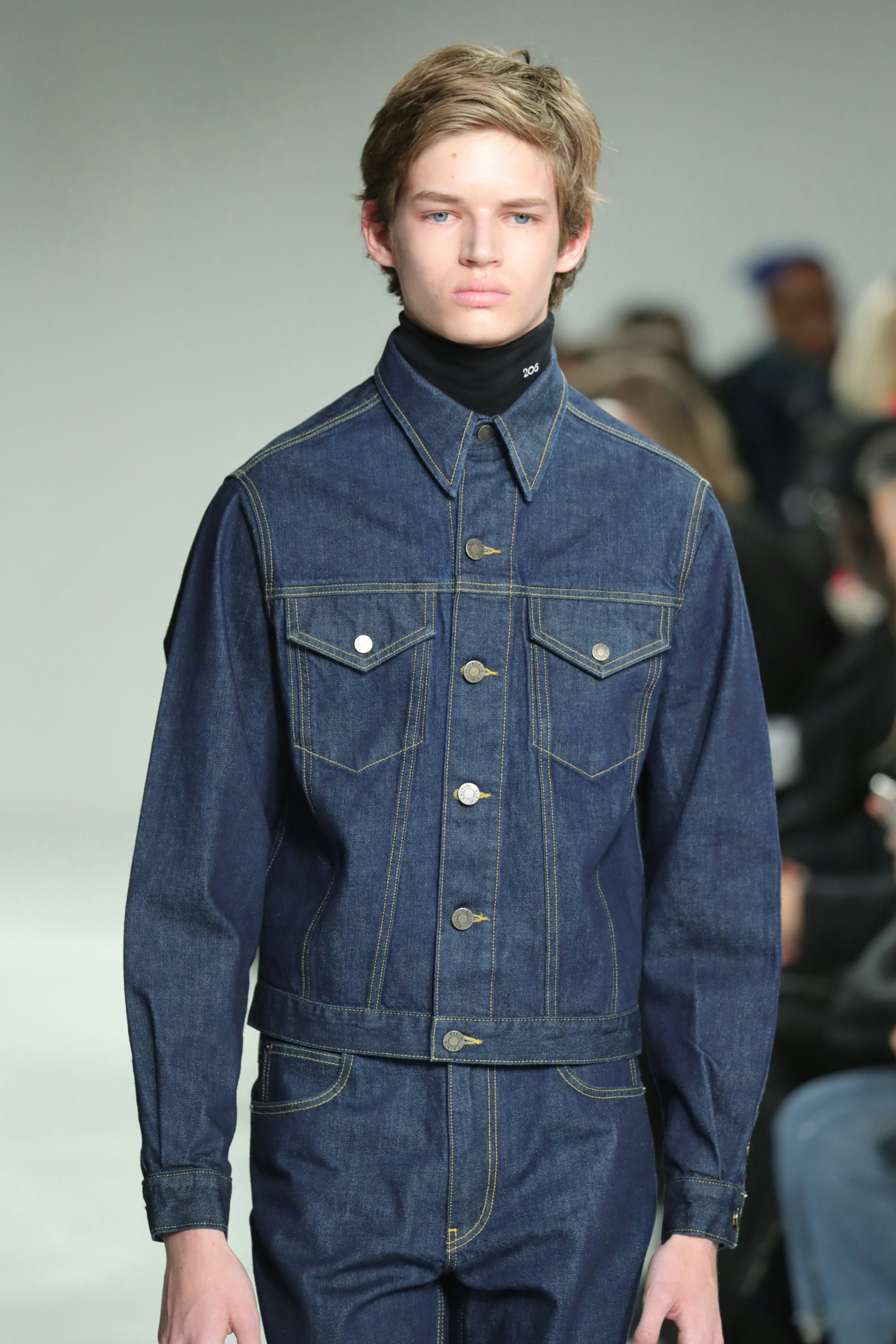 Calvin klein raf sale simons denim jacket