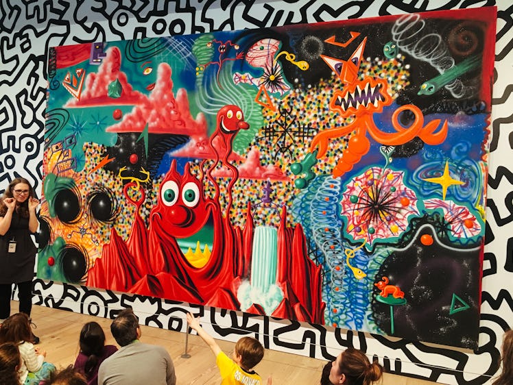 An animation painting at the Whitney Museum