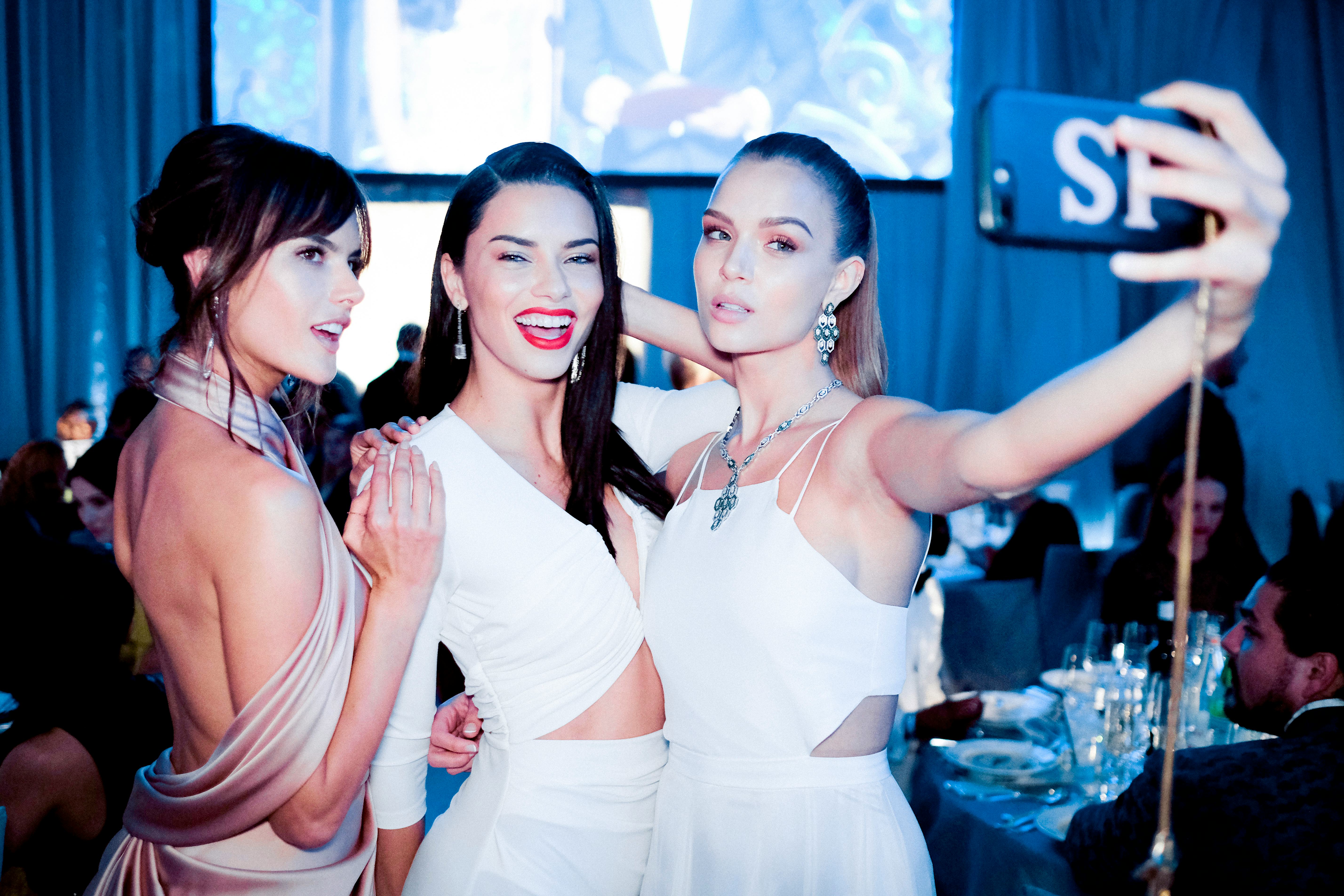 Lottie Moss, Hedi Slimane Attend the Elton John AIDS Foundation Oscar Bash