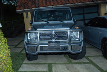 Mercedes Benz G- class parked in front of the garage in Calabasas